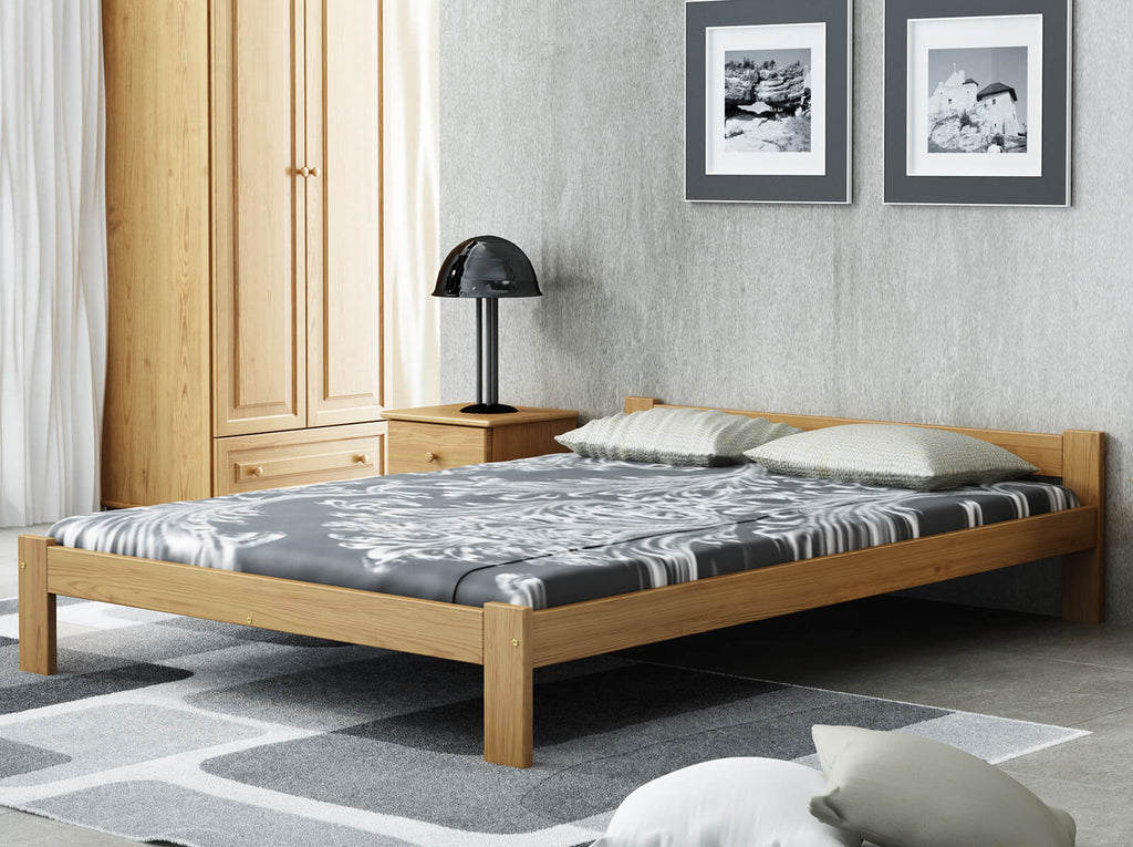 Akira Bed — Handcrafted Solid Pine Bed