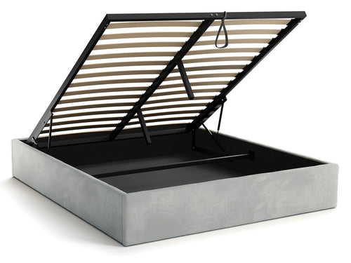 Capaci Bed — Handcrafted Upholstered Bed with Storage & Gas-Lift