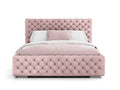 Rosé Chesterfield Bed — Handcrafted Glamour Tufted Bed