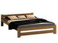 Prima Oak Bed — Handcrafted Solid Pine Bed