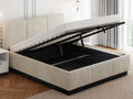 Avena Bed — Handcrafted Upholstered Bed with Storage & Plinth