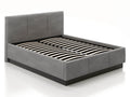 Grigio Bed — Handcrafted Upholstered Bed with Slatted Base