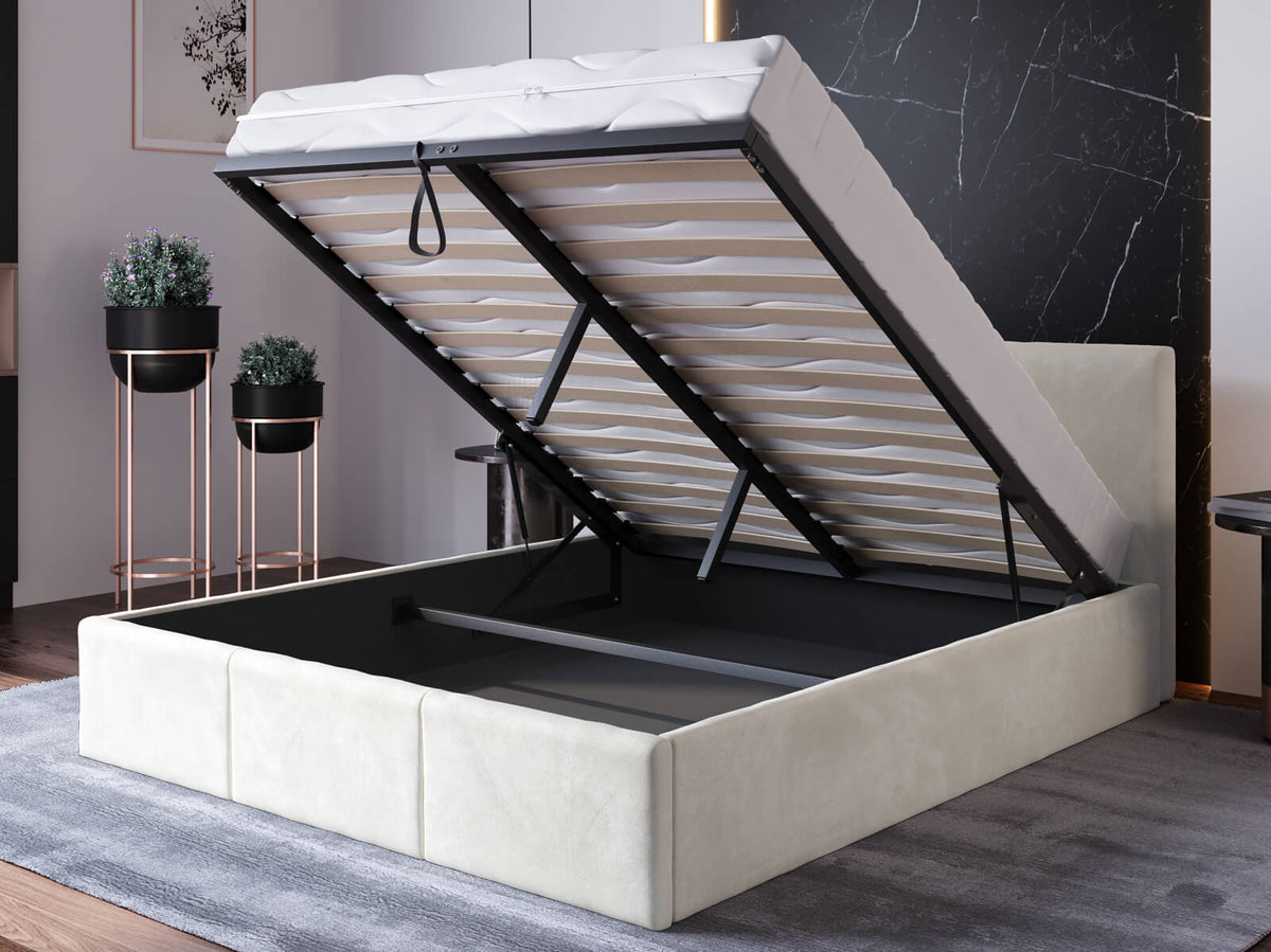 Vaniglia Bed — Handcrafted Upholstered Bed with Storage