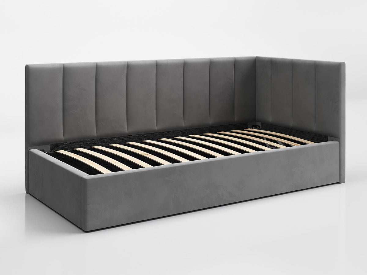 Sofia Corner Bed — Handcrafted Upholstered Daybed