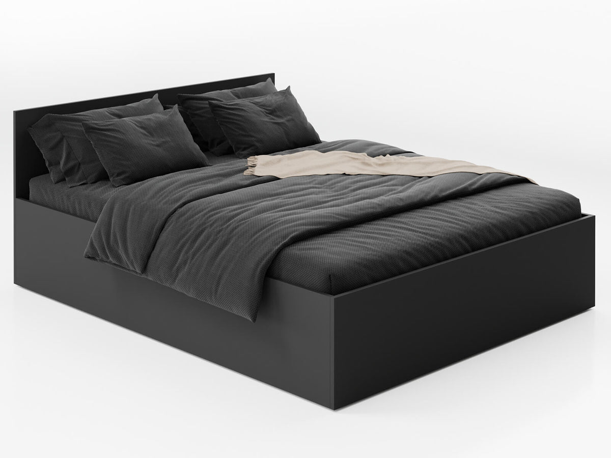 Noco Bed — Handcrafted Black Minimalist Bed