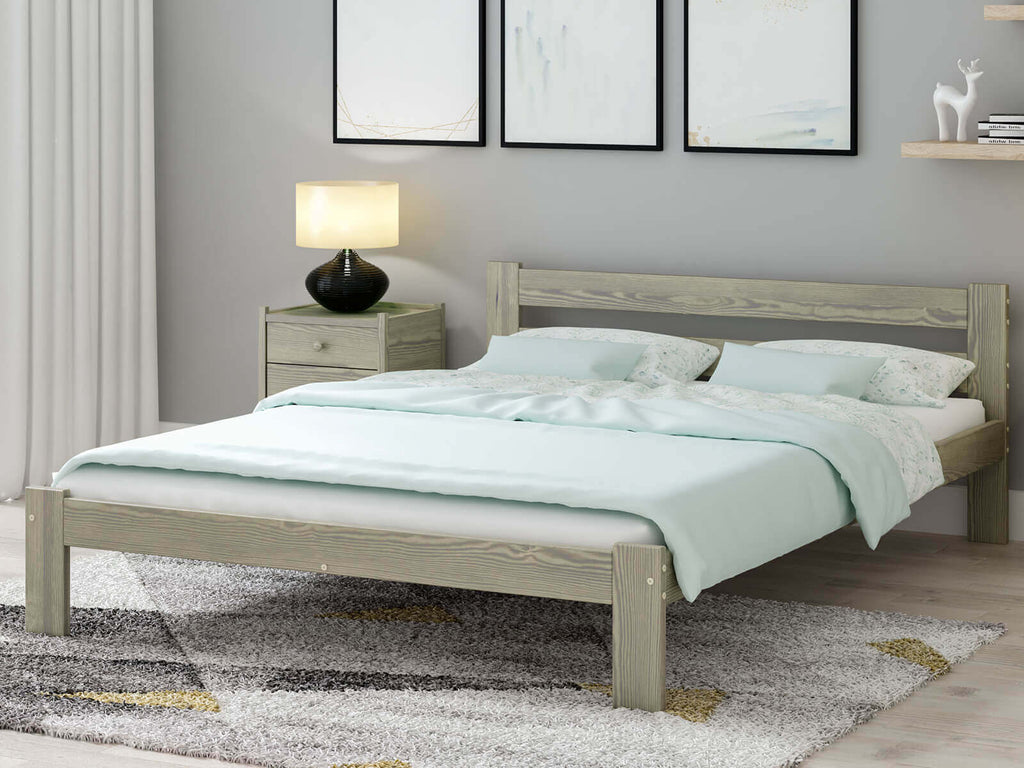 Nebbia Bed — Handcrafted Solid Pine Bed