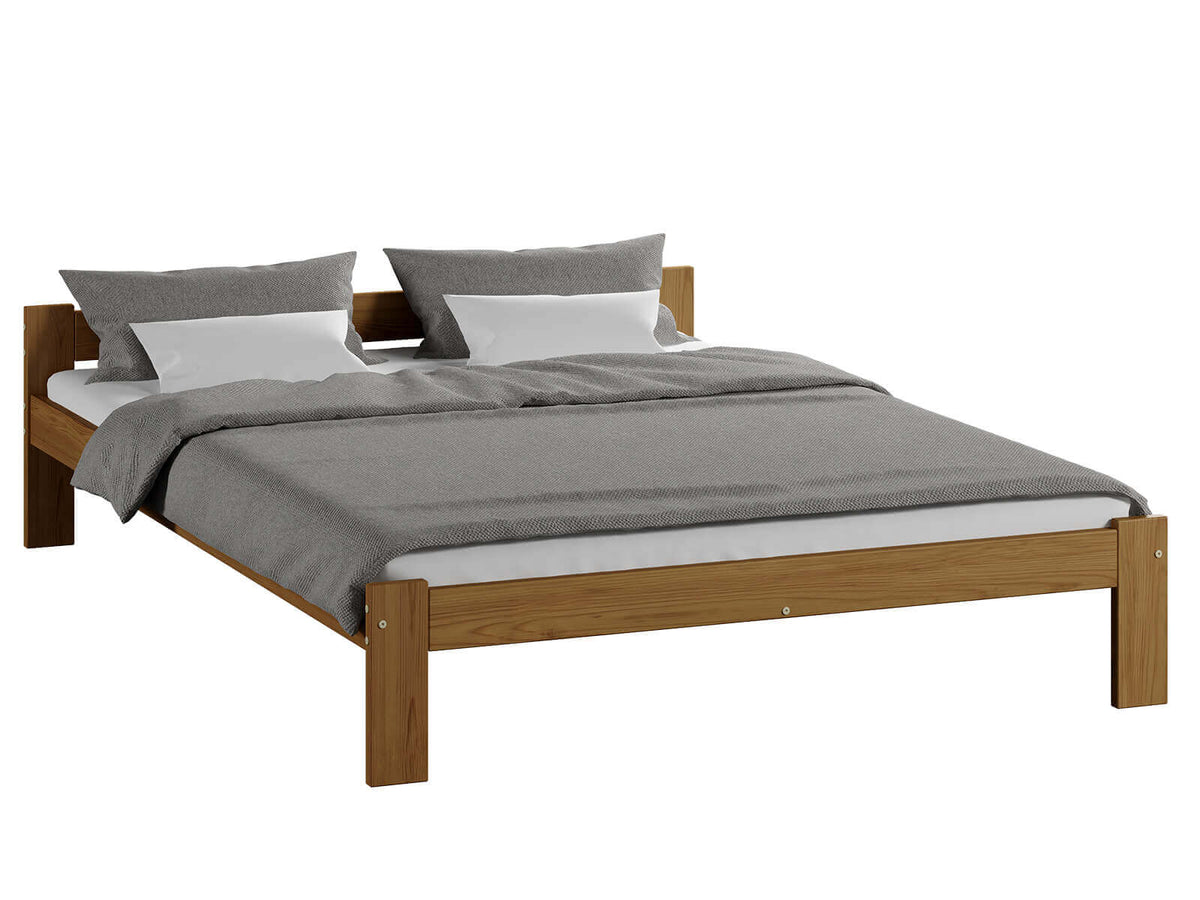 Akira Bed — Handcrafted Solid Pine Bed