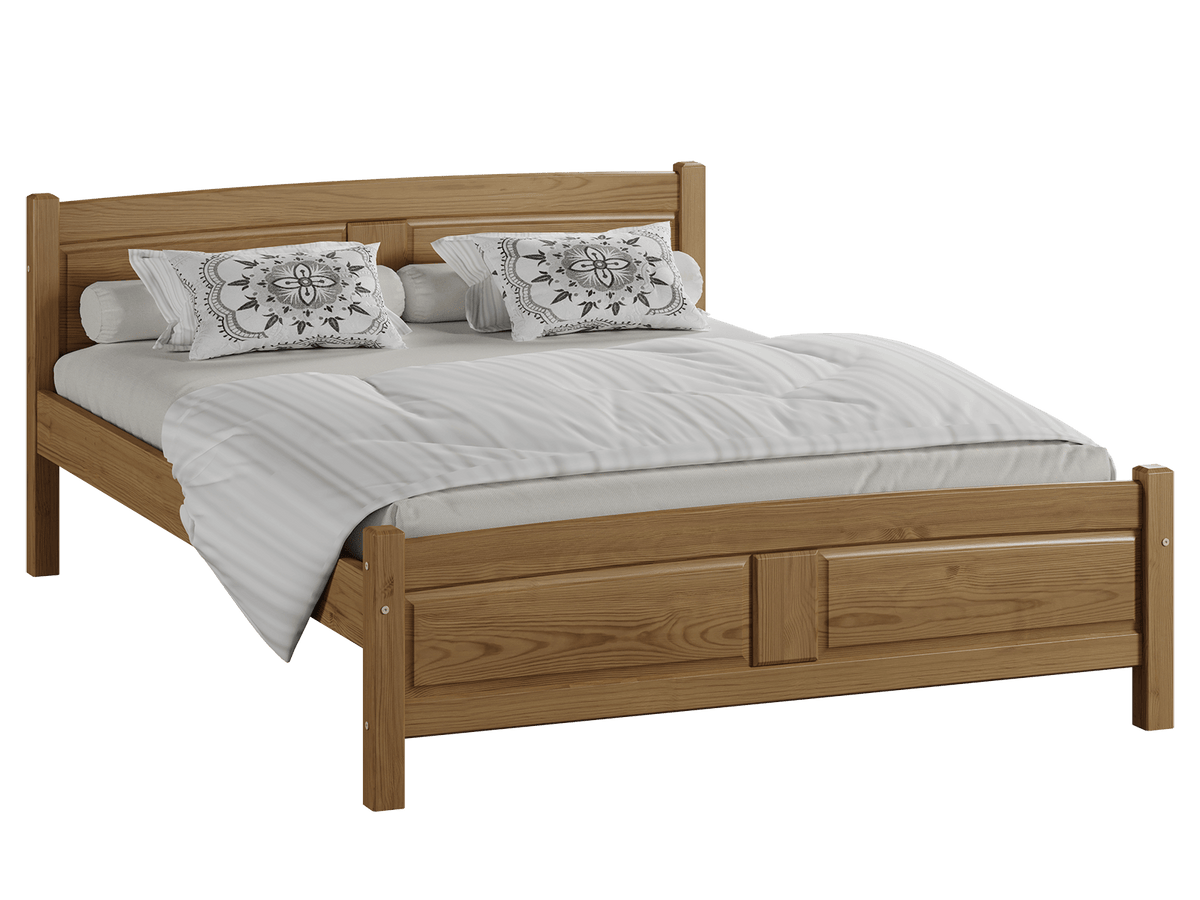 Miela Bed — Handcrafted Solid Pine Bed