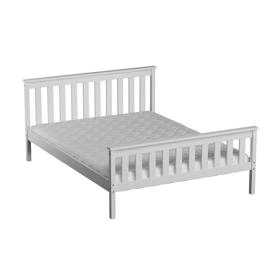 Blanco Shaker Bed — Handcrafted White Pine Bed