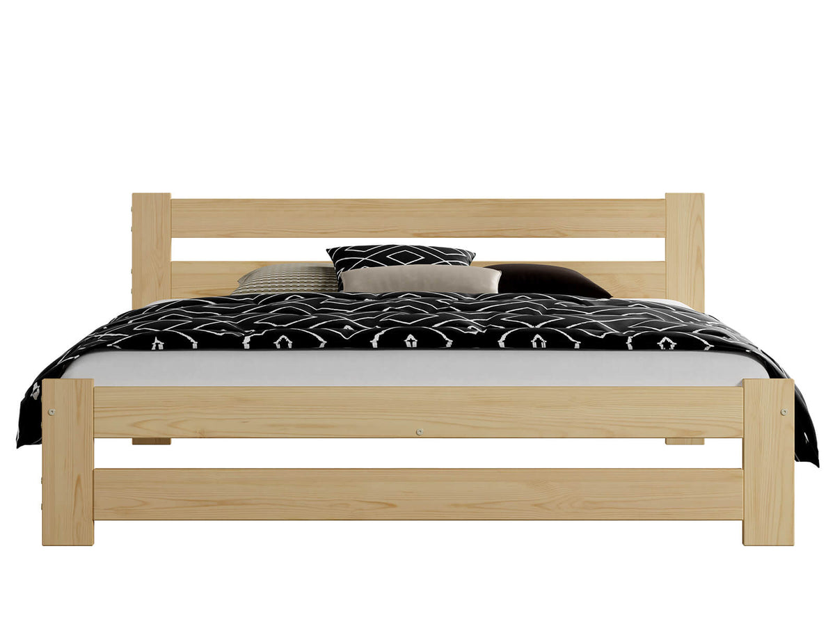 Natura Pine Bed — Handcrafted Solid Pine Bed