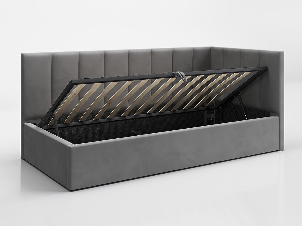 Sofia Corner Bed — Handcrafted Upholstered Daybed