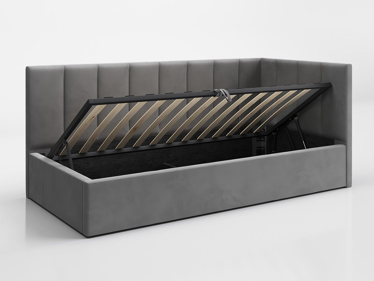 Sofia Corner Bed — Handcrafted Upholstered Daybed