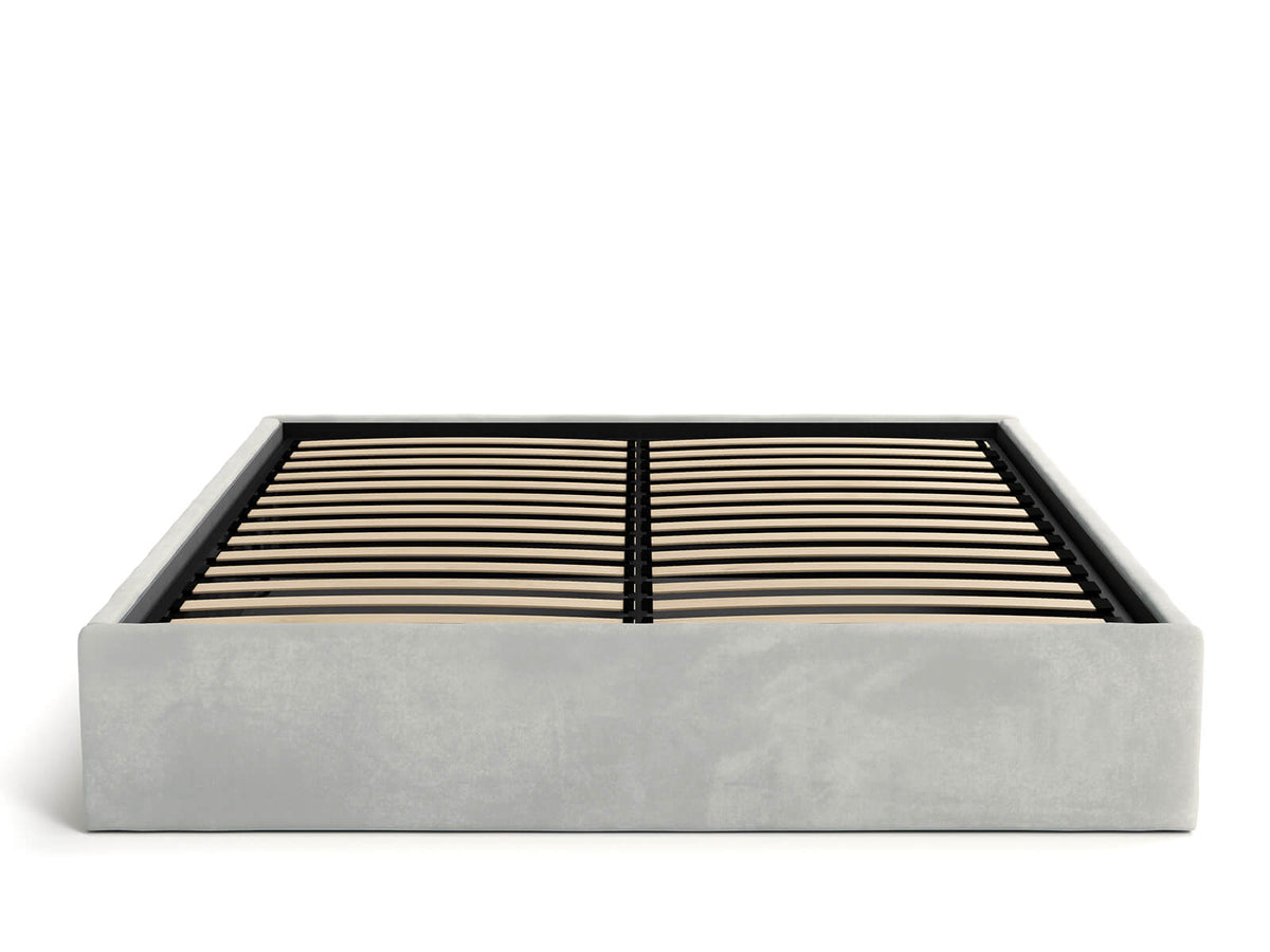 Capaci Bed — Handcrafted Upholstered Bed with Storage & Gas-Lift