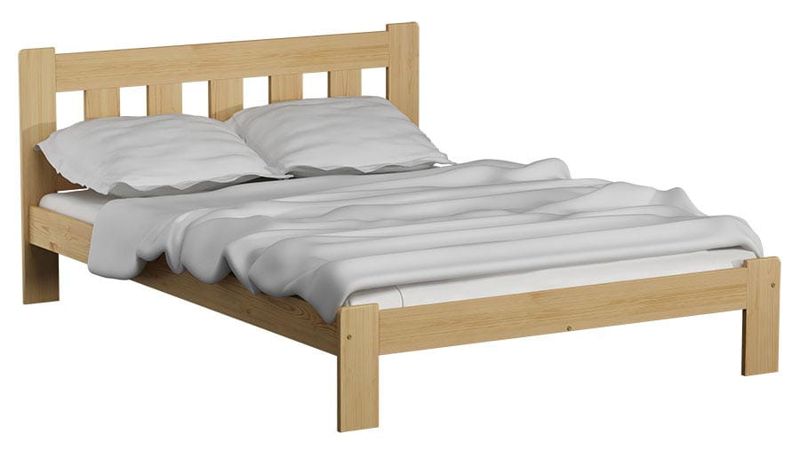 Klara Bed — Handcrafted Pine Bed with Storage Drawer