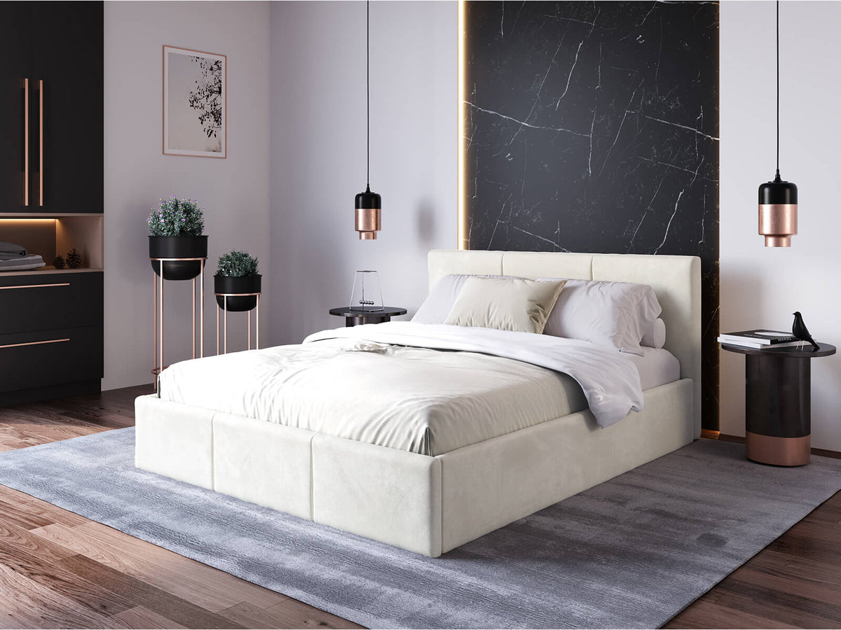 Vaniglia Bed — Handcrafted Upholstered Bed with Storage