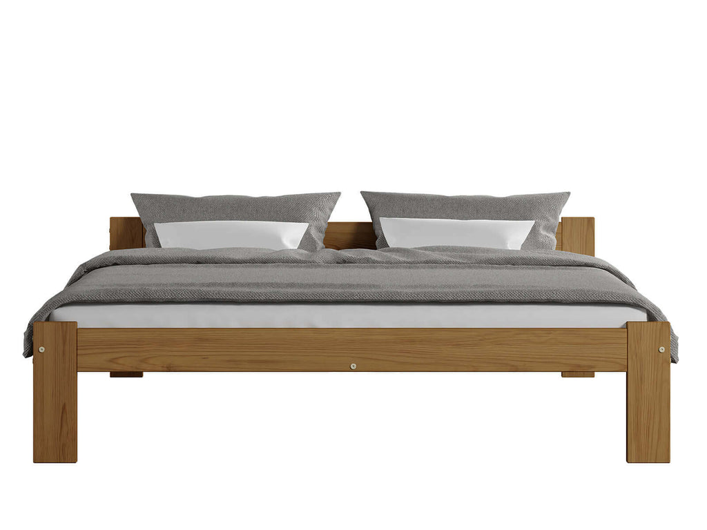 Akira Bed — Handcrafted Solid Pine Bed