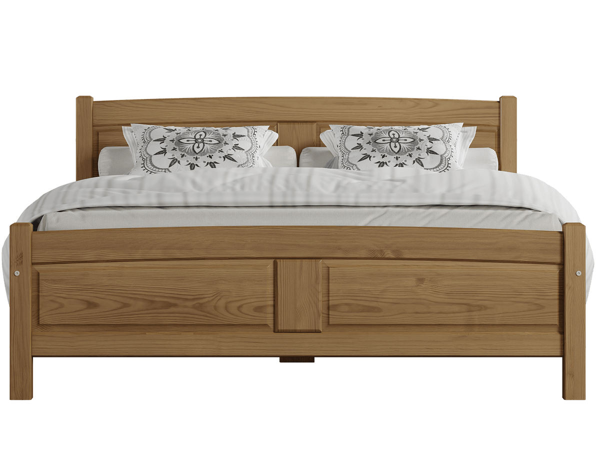 Miela Bed — Handcrafted Solid Pine Bed
