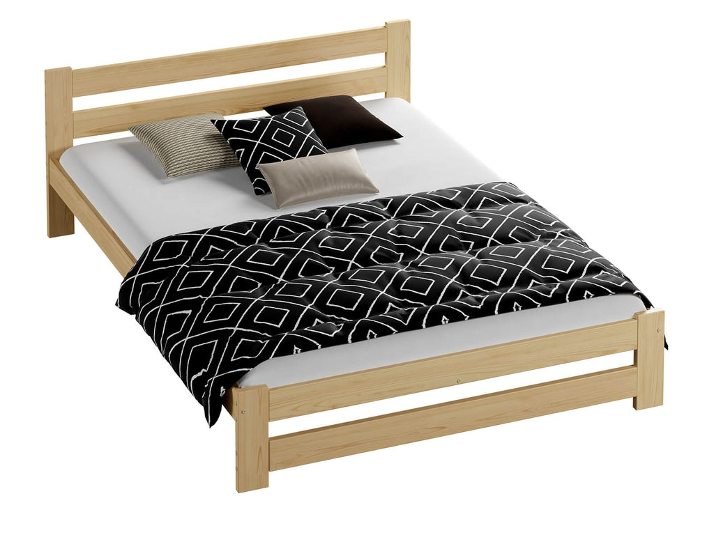 Natura Pine Bed — Handcrafted Solid Pine Bed