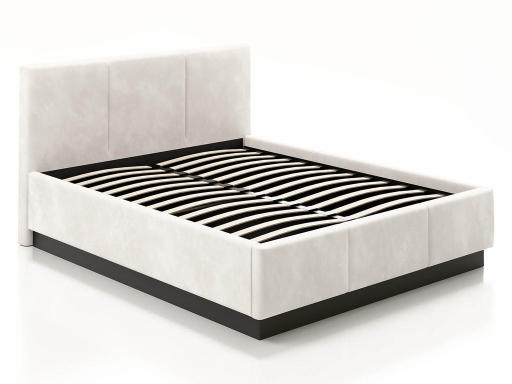 Avena Bed — Handcrafted Upholstered Bed with Storage & Plinth
