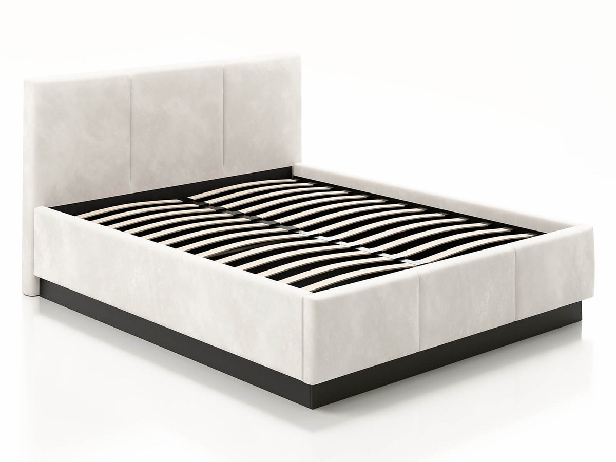 Avena Bed — Handcrafted Upholstered Bed with Storage & Plinth