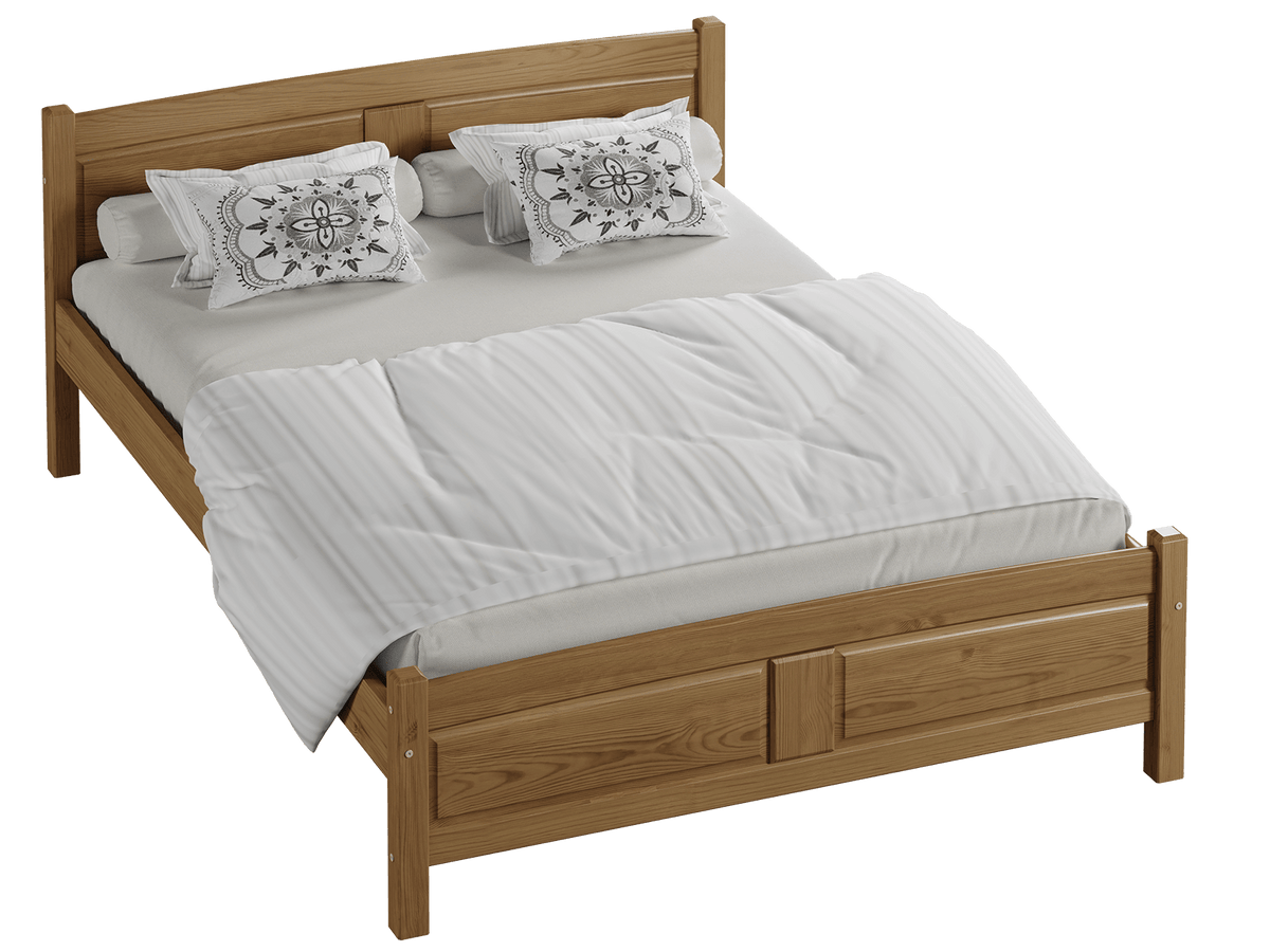 Miela Bed — Handcrafted Solid Pine Bed