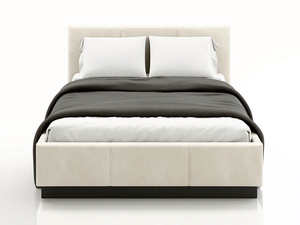Avena Bed — Handcrafted Upholstered Bed with Storage & Plinth