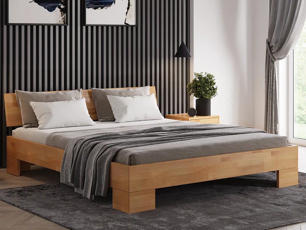 Masywo Bed — Handcrafted Solid Beech Bed