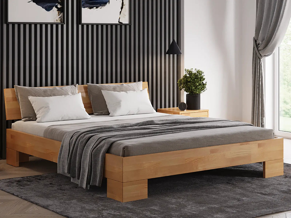 Masywo Bed — Handcrafted Solid Beech Bed
