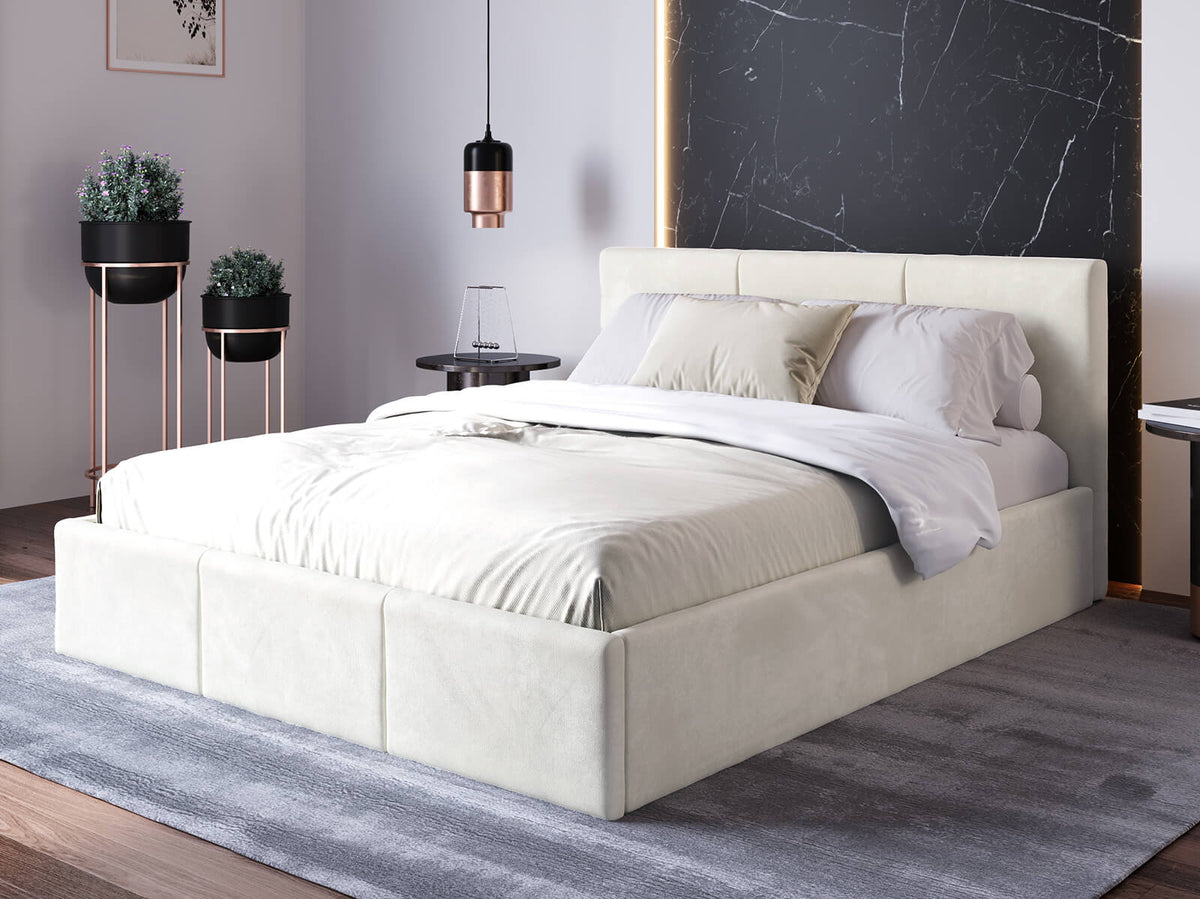 Vaniglia Bed — Handcrafted Upholstered Bed with Storage